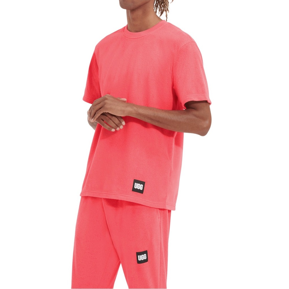 UGG Men’s Mathew Crew Neck Unisex Salmon Short Sleeve Top Size Medium NWT